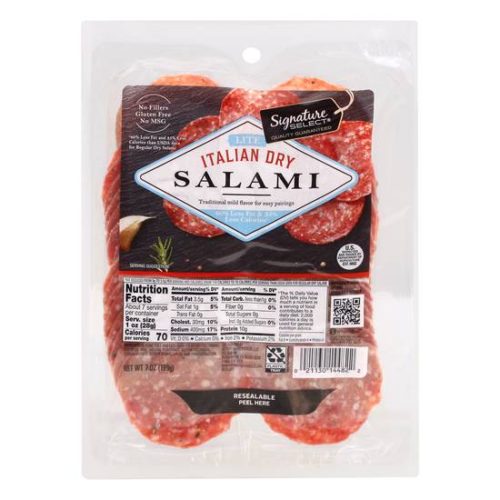 Signature Select Lite Italian Dry Salami (7 oz)
