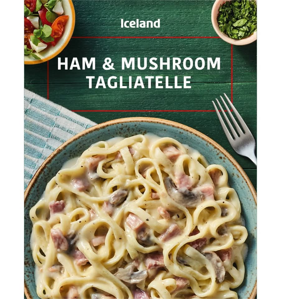 Iceland Ham, Mushroom Tagliatelle (400g)