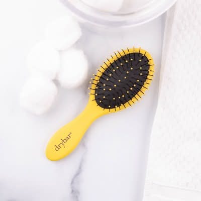 Drybar Lil Lemon Drop Mini Detangling Hair Brush