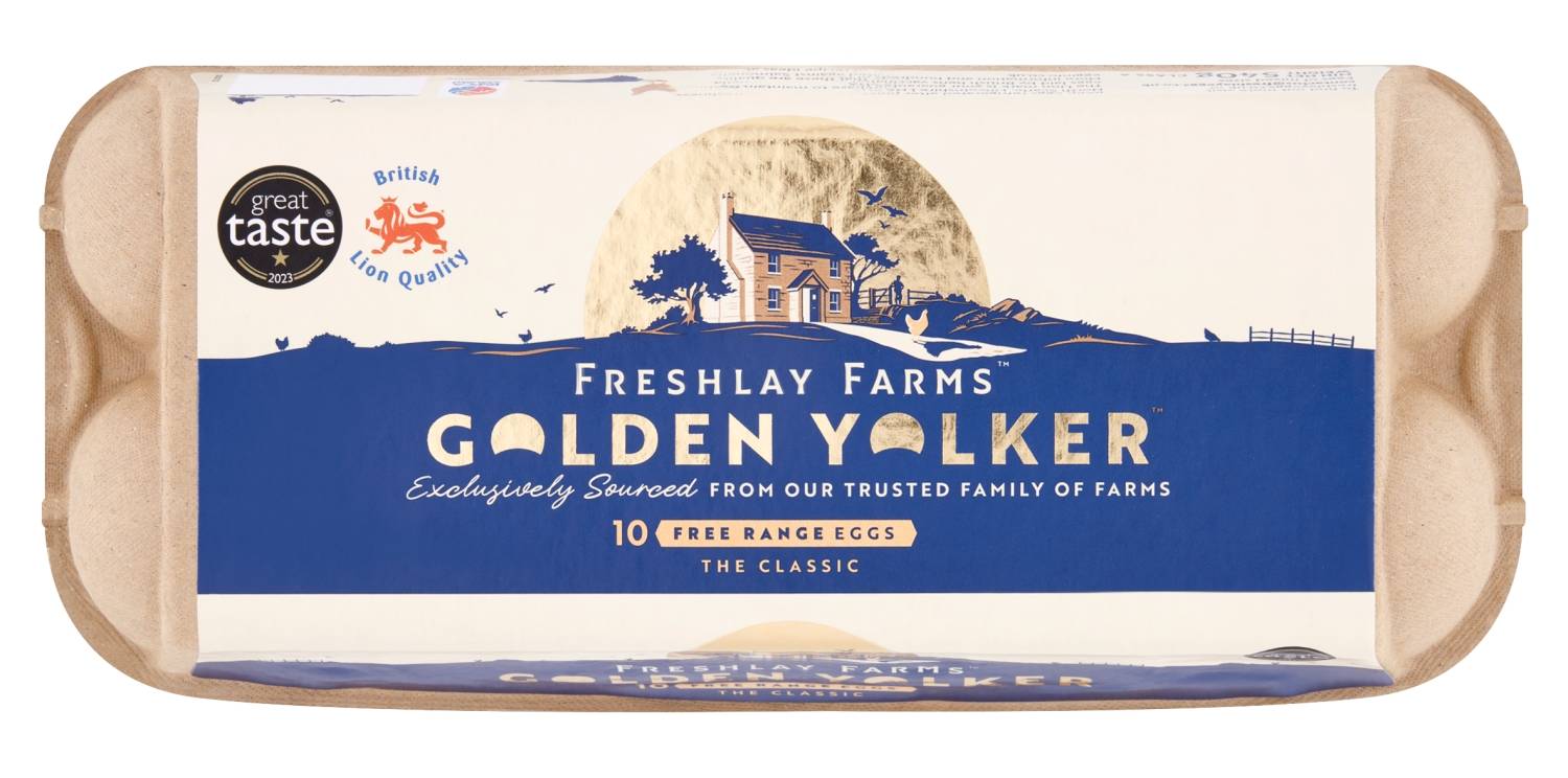 Freshlay Golden Yolker 10 Mixed Weight Eggs