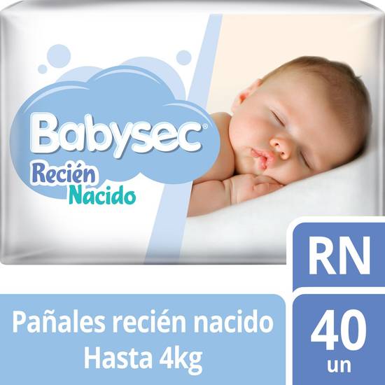 Babysec pañal desechable recién nacido rn (bolsa 40 u), Delivery Near You
