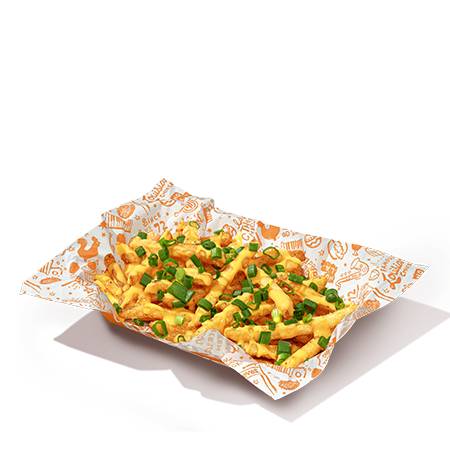 LOADED CHEESE & SPRING ONION POMMES FRITES