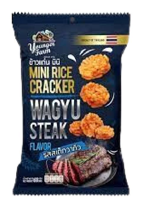 YOUNGER FARM Wagyu Steak, Mini Rice Cracker (60g)