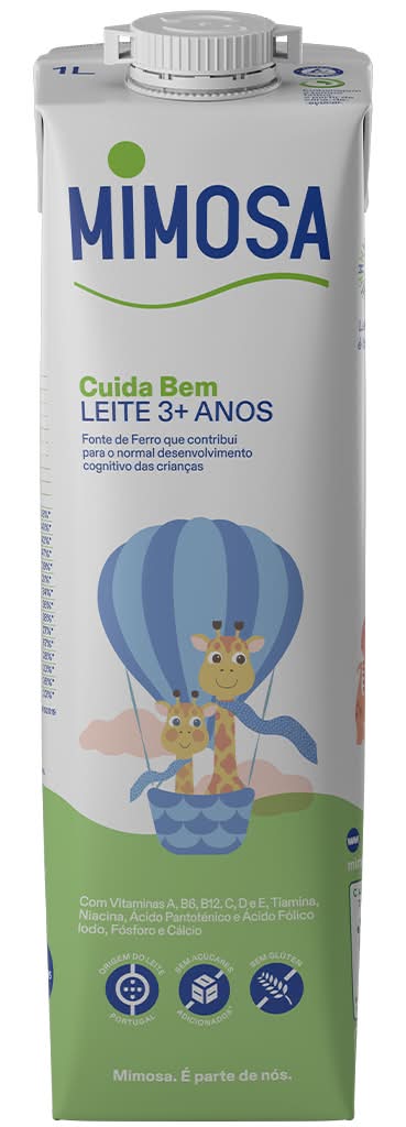 Mimosa - Leite especial crescimento +3 anos, de 1L
