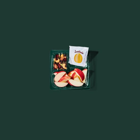 Apples, PB & Trail Mix Snack Box