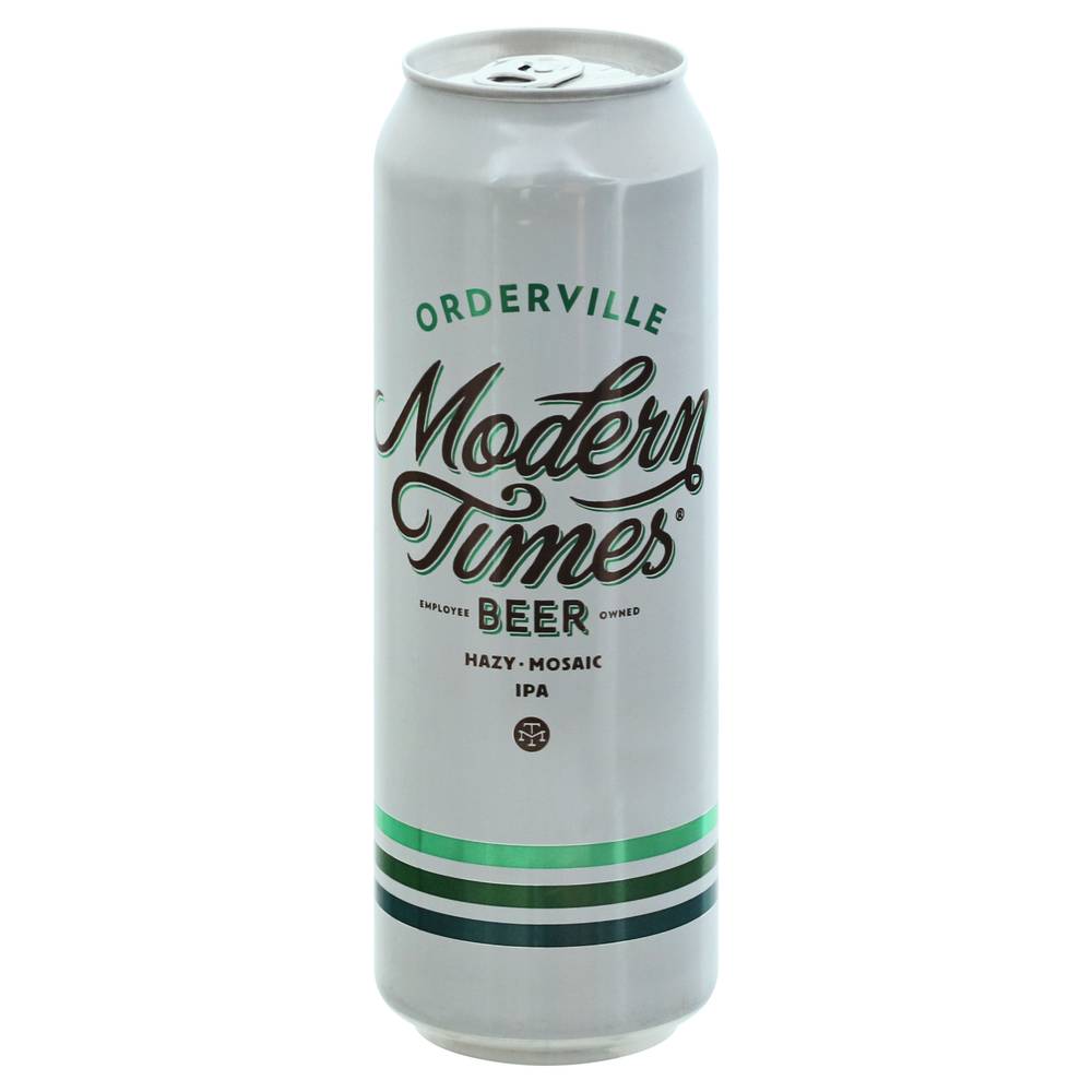 Modern Times Orderville Hazy Mosaic Ipa Beer (19.2 fl oz)