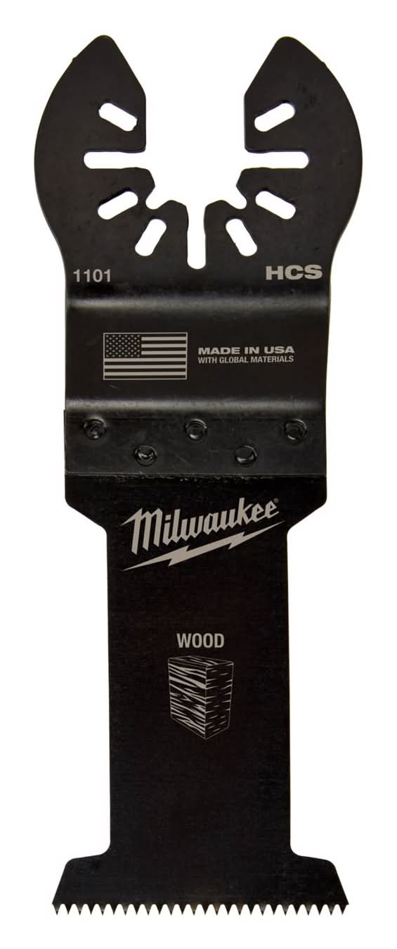 Milwaukee Universal Fit Open-Lok 1-3/8 In. L X 1-3/8 In. W High Carbon Steel Multi-Tool Oscillating