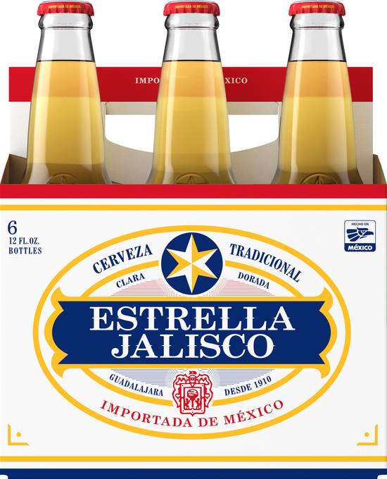Estrella Jalisco Mexican Pale Lager Beer (6 ct, 12 fl oz)