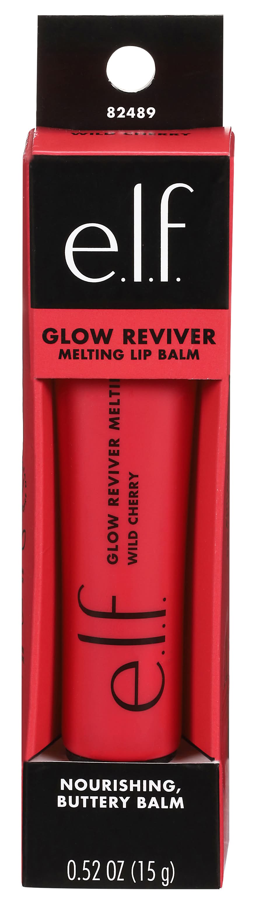 e.l.f. Glow Reviver Melting Lip Balm, Wild Cherry-Red (0.52 oz)