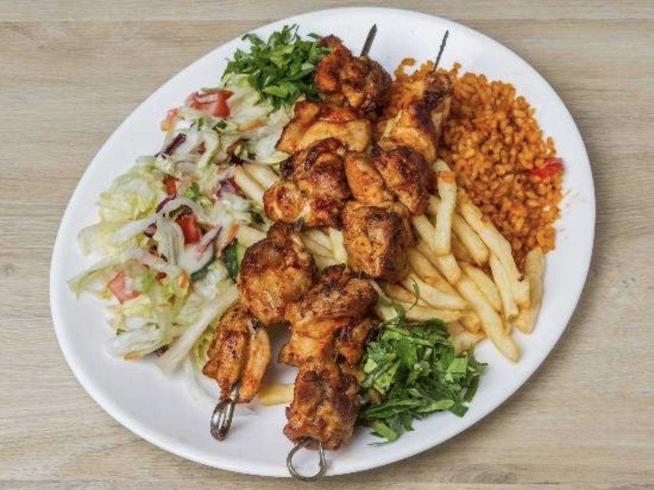 ❤️💙Assiette brochette de poulet🌕🌕