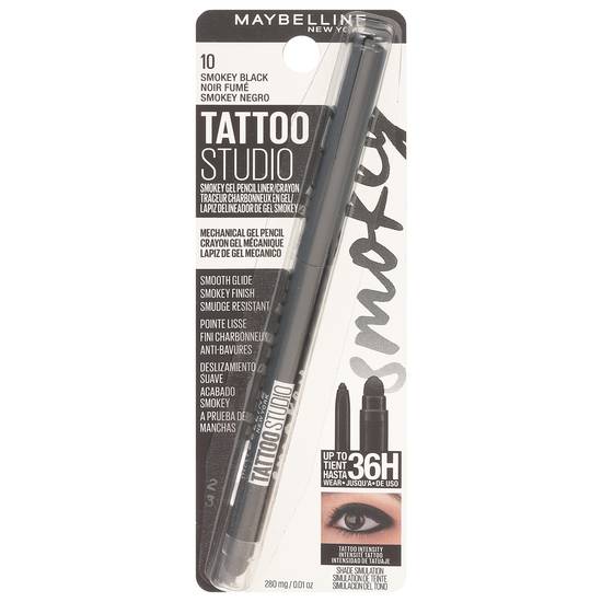 Maybelline Tattoo Studio Smokey Black 10 Mechanical Gel Pencil