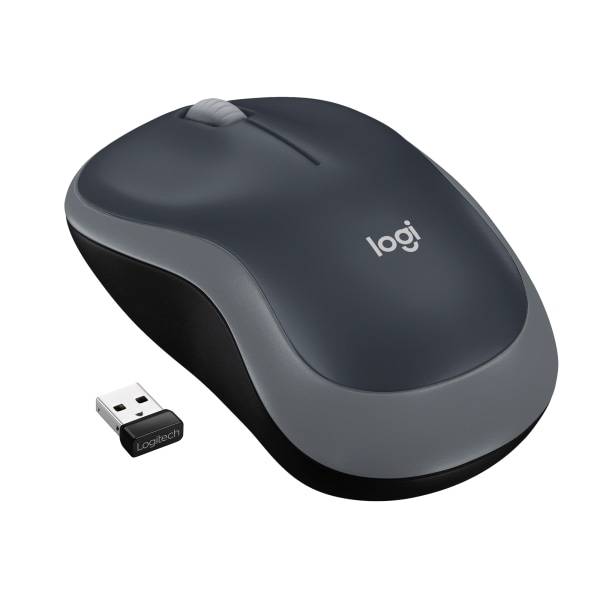 Logitech Swift Gray M185 Ambidextrous Wireless Mouse