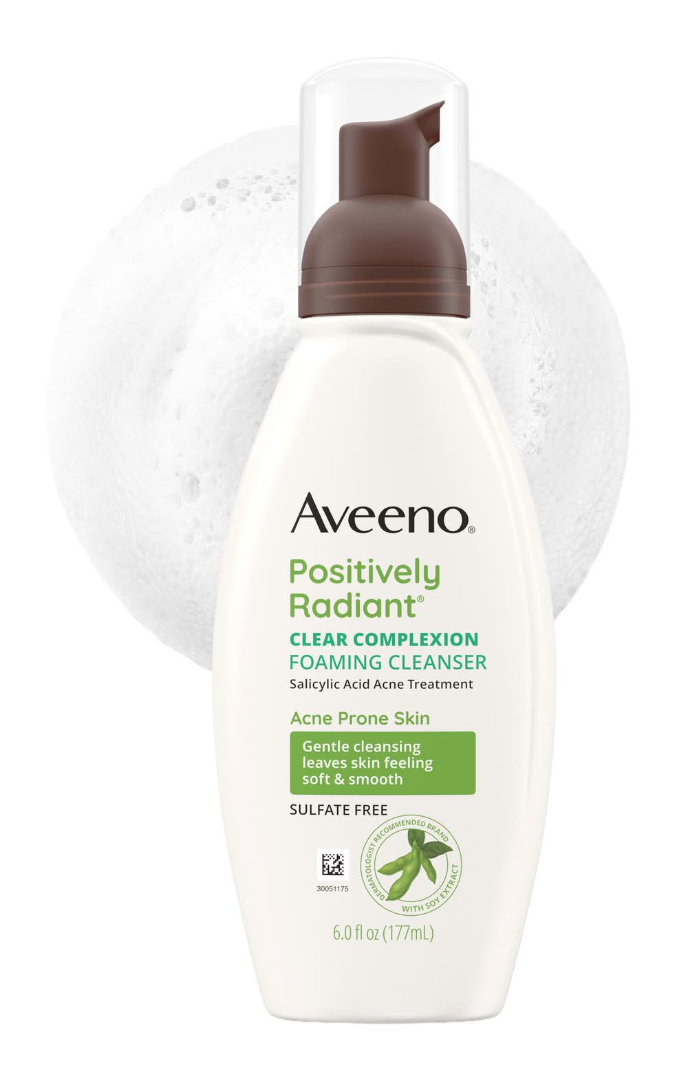 Aveeno Clear Complexion Salicylic Acid Foaming Facial Cleanser (6 fl oz)