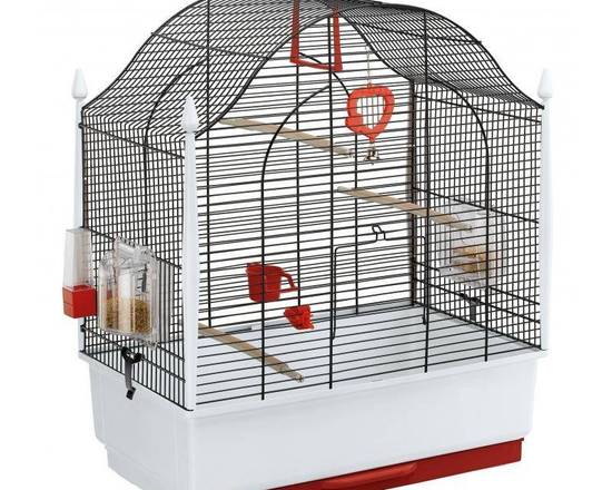 Jaula para pájaros ferplast cage villa black