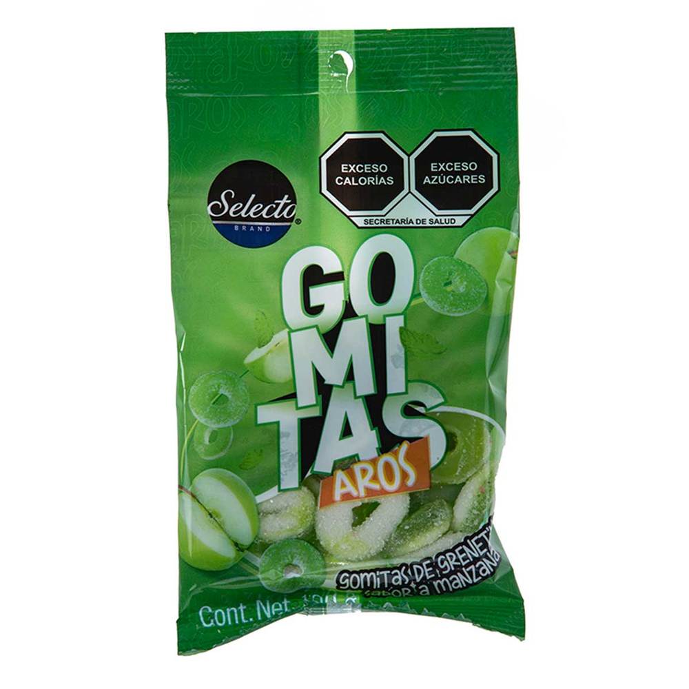 Selecto · Gomitas aros, manzana (100 g)