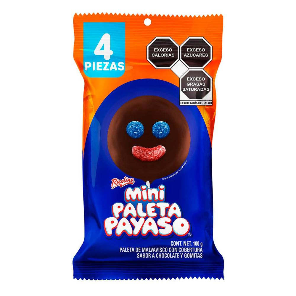 Ricolino · Paleta payaso mini (4 un)