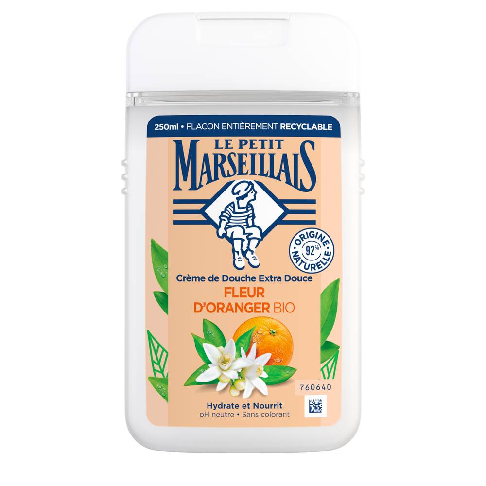 Le Petit Marseillais - Crème de douche à la fleur d'oranger bio hydrate et nourrit