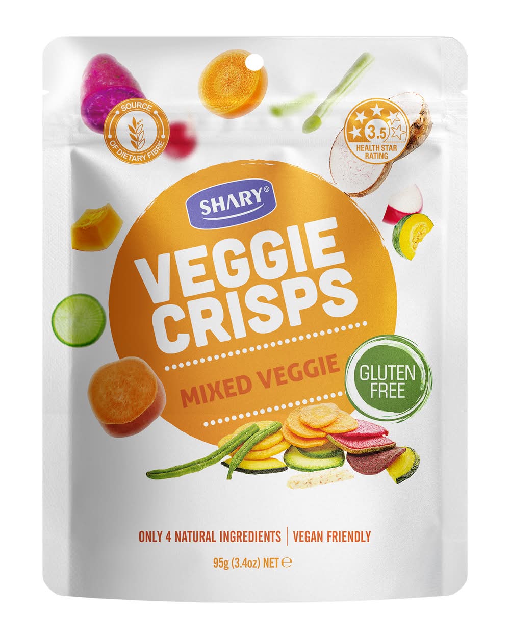 Shary Mixed Veggie Crisps (95g)