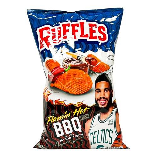 Ruffles Flamin Hot Chips, Bbq (8 oz)