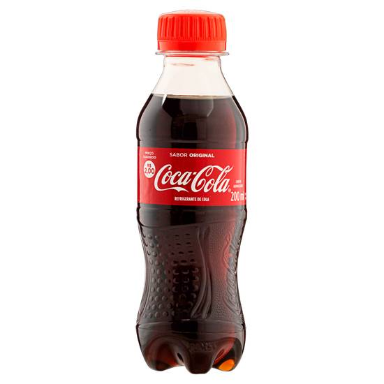 Coca-cola refrigerante de cola sabor original (200 ml)