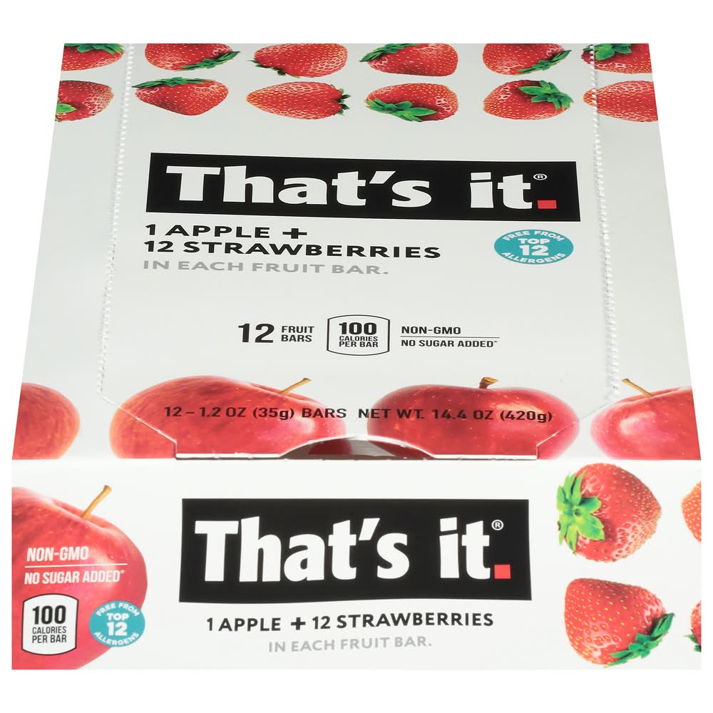 That's it. Apple and Strawberry Nutrition Bar (1.2 oz)