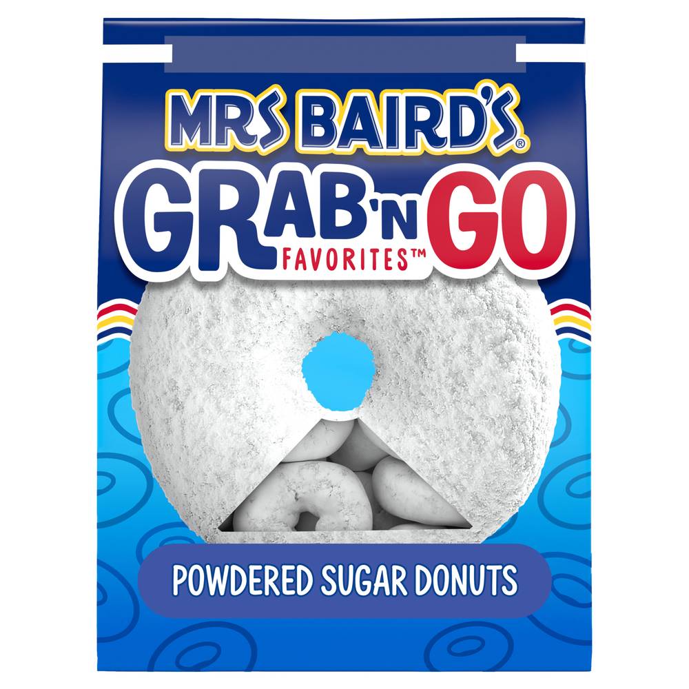 Mrs. Baird's Grab N' Go Powdered Sugar Donuts