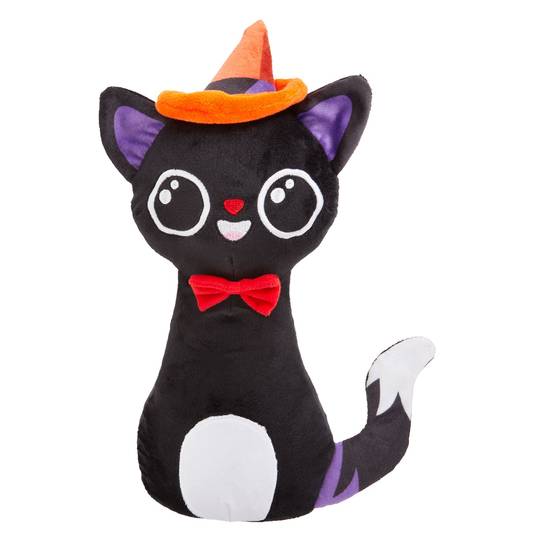 Thrills & Chills™ Halloween Cat Grunter Dog Toy (Color: Black, Size: Medium)