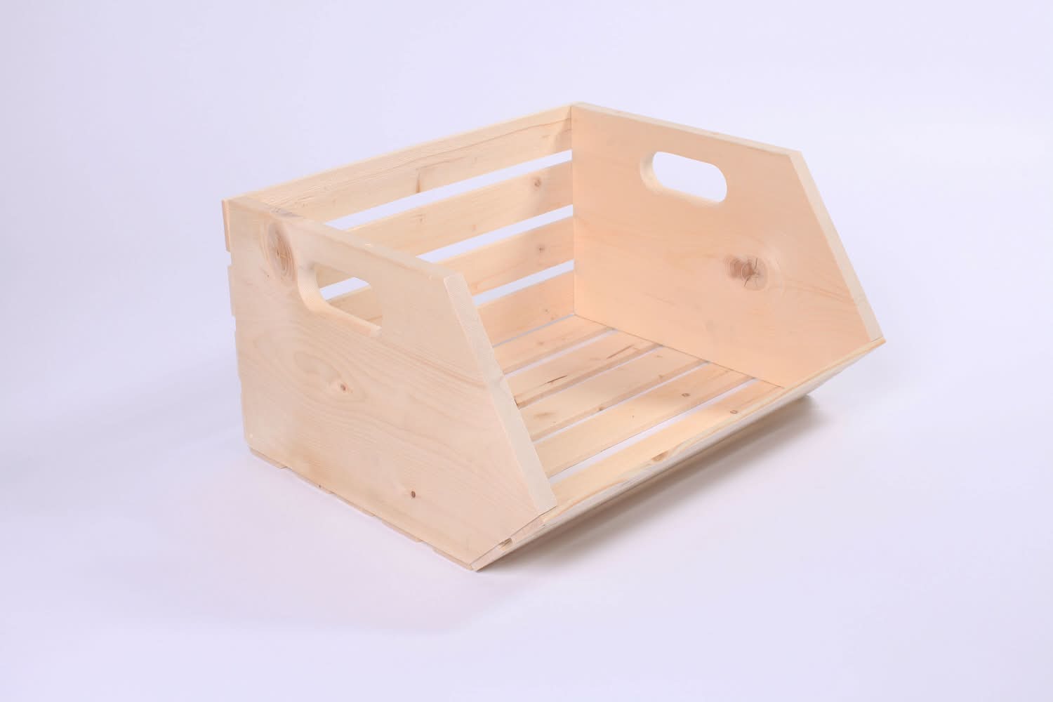 Style Selections Large Natural Wood Stackable Bin