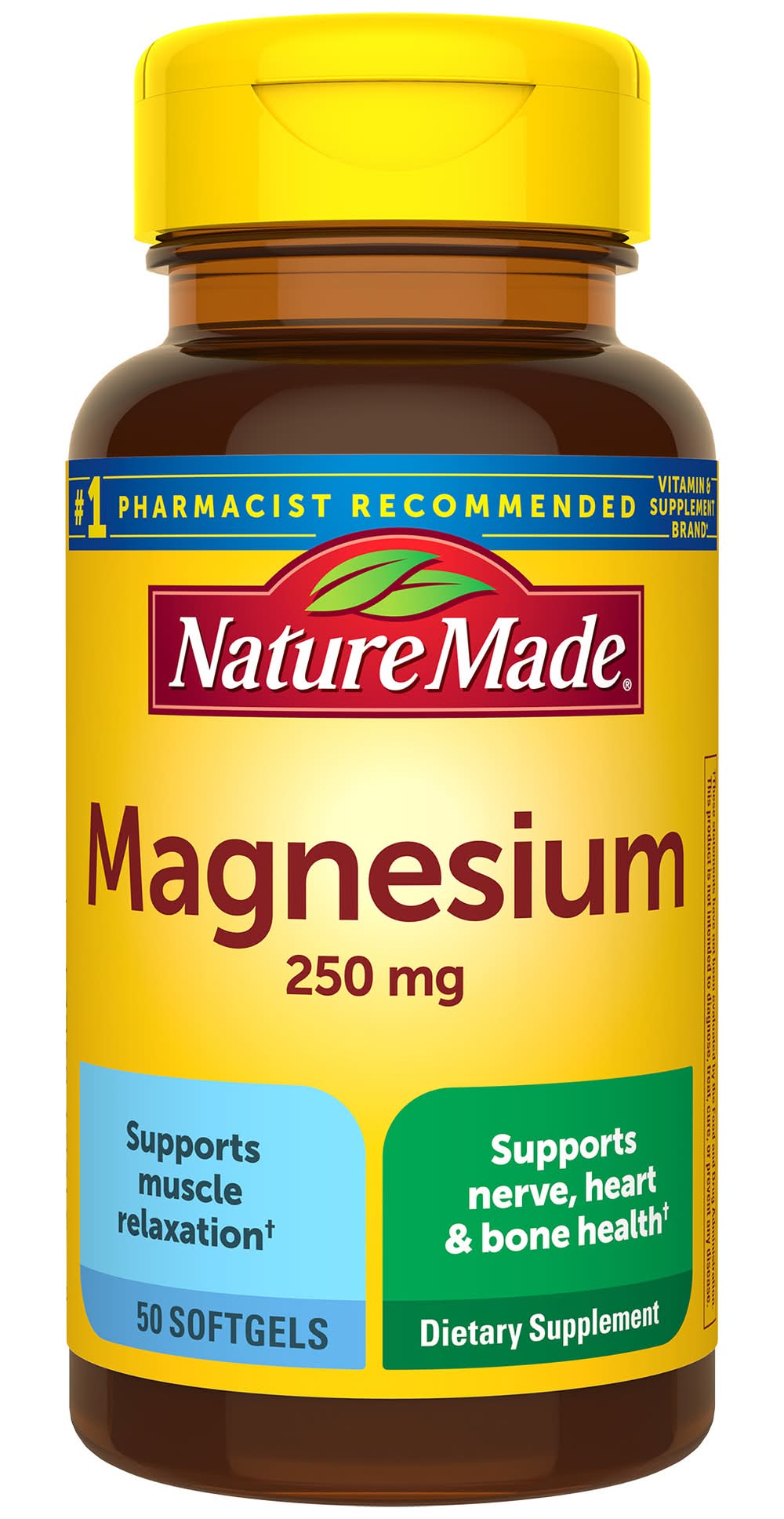 Nature Made Magnesium 250 mg Softgels (50 ct)