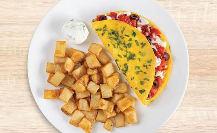 Mediterranean Goat Cheese Omelette