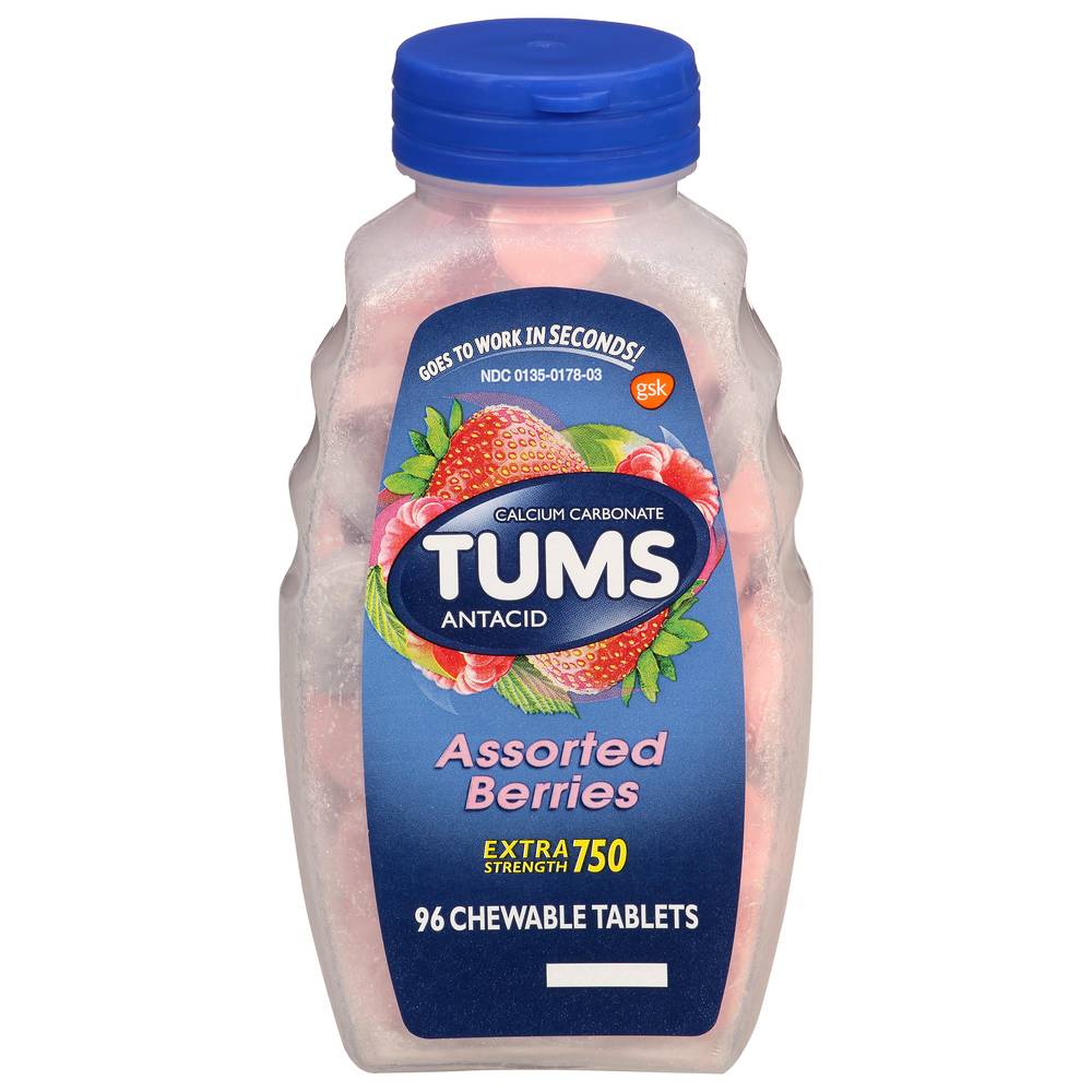 Tums Antacid Assorted Berries Chewable Tablets (0.21 oz)