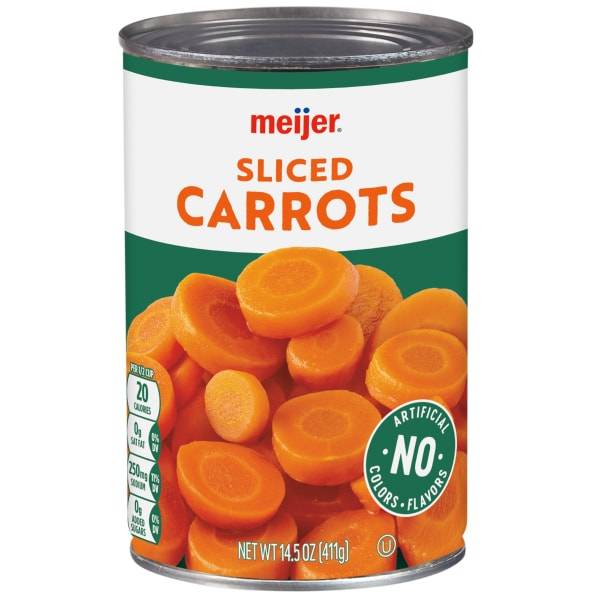 Meijer Sliced Canned Carrots