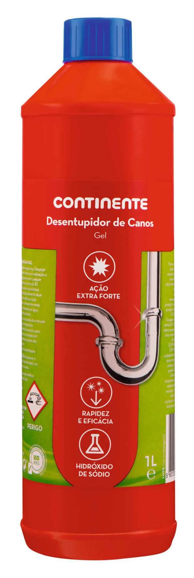 Desentupidor Canos Gel Continente (emb. 1 lt)