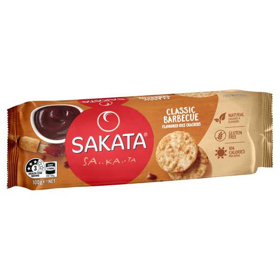 Sakata Classic Bbq Rice Crackers 100g
