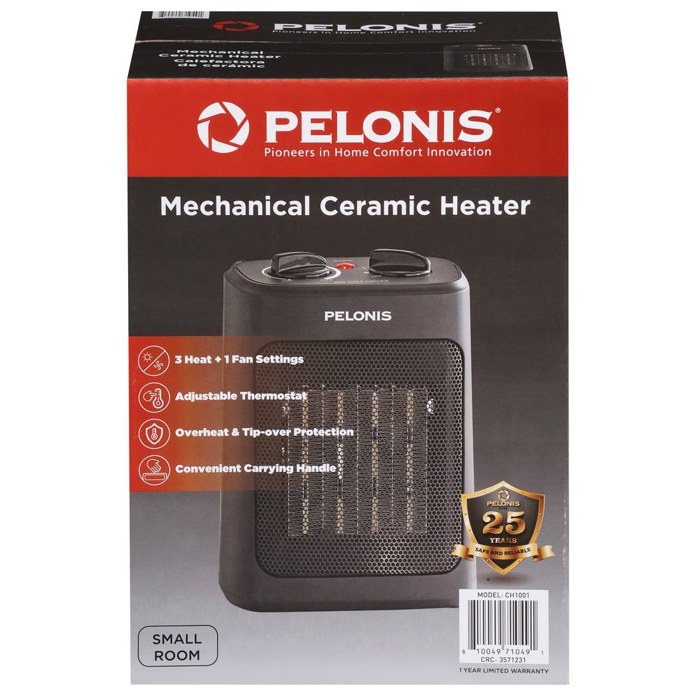 Pelonis Small Room Mechanical Ceramic Heater