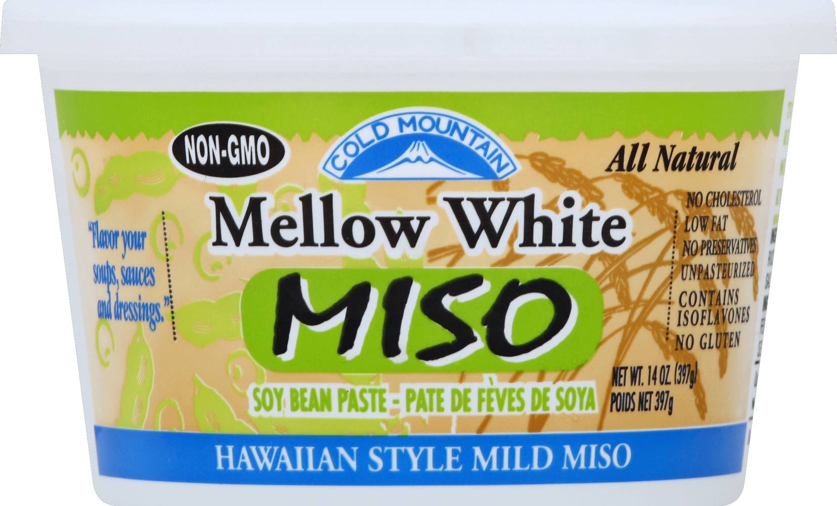 Cold Mountain Mellow White Hawaiian Style Mild Miso (14 oz)