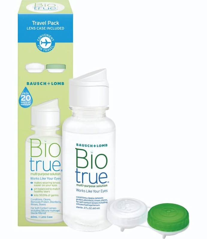 Bausch + Lomb Biotrue Multi-Purpose Solution Travel Pack with lens case 60ml