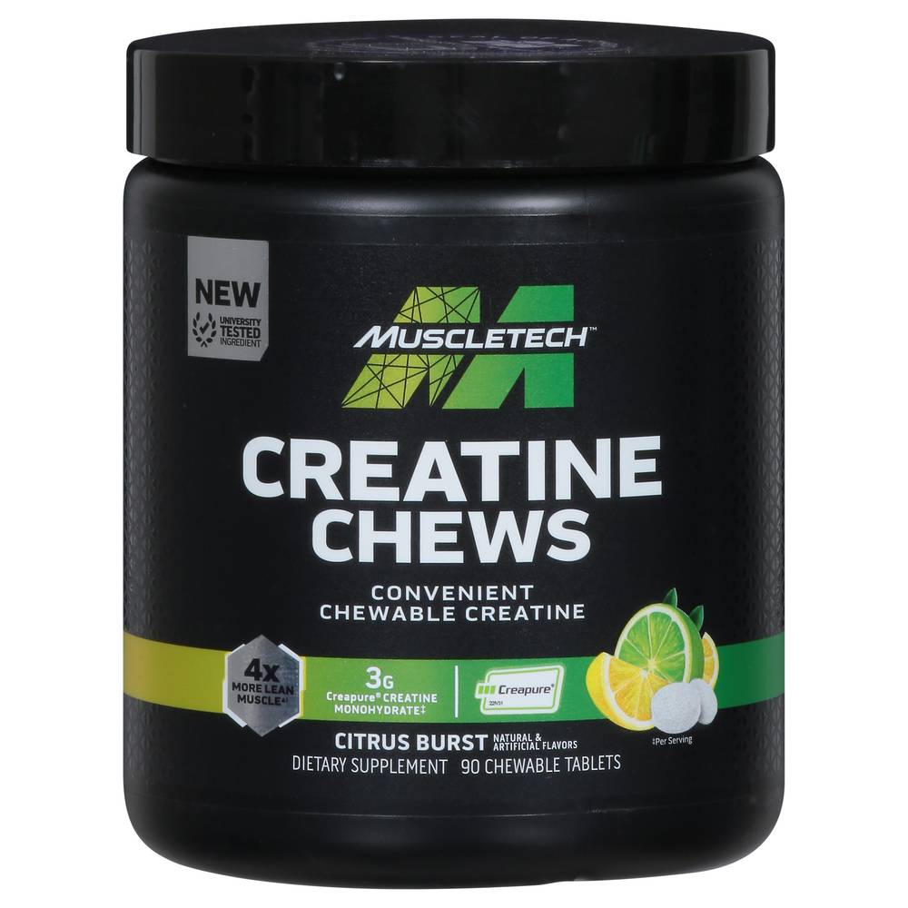 Muscletech Creatine Chewable Tablets (90 ct) (citrus burst)