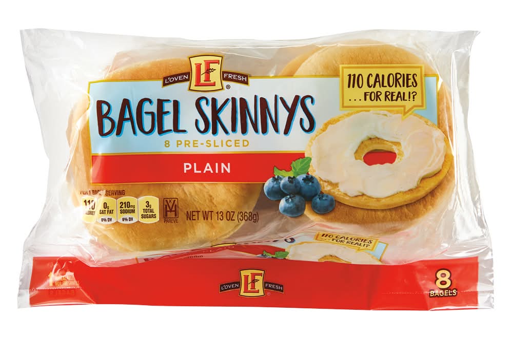 L'oven Fresh Bagel Skinny's (13 oz, 8 ct)