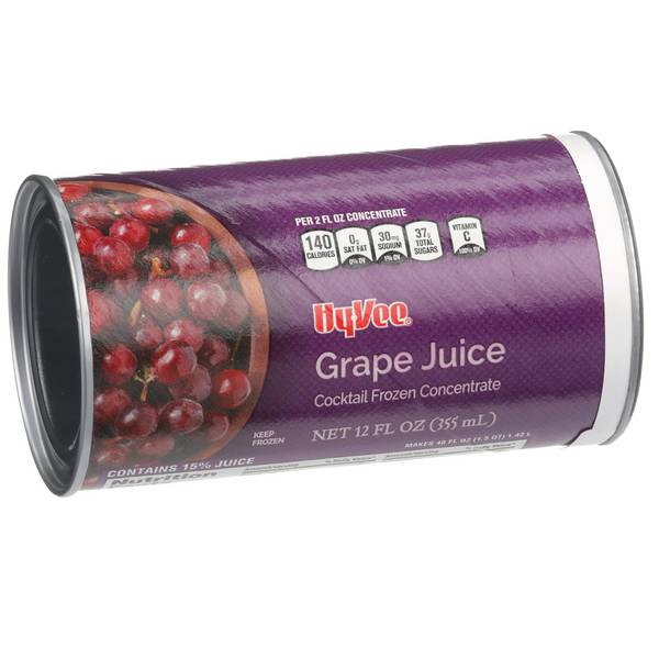Hy-Vee Grape Cocktail Juice Drink Frozen Concentrate