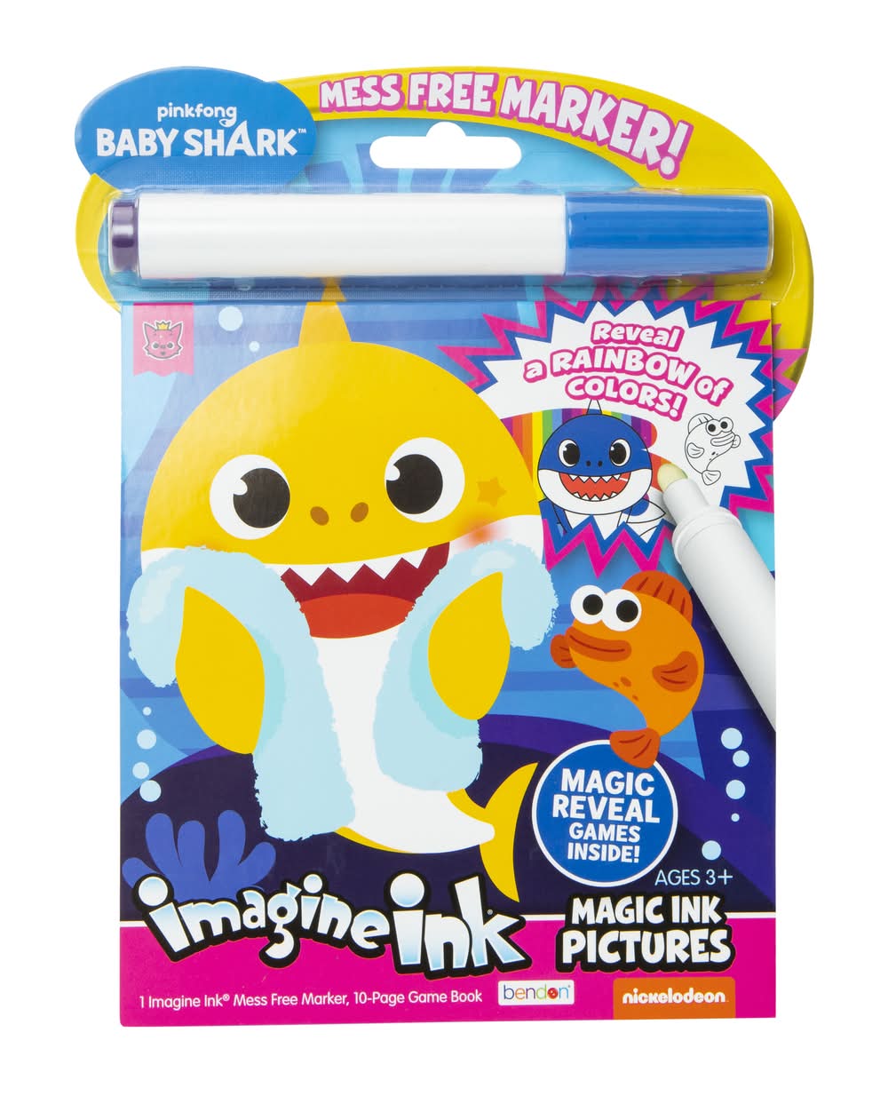 Imagine ink® Magic ink Pictures Mess-Free Coloring Book - Baby Shark™