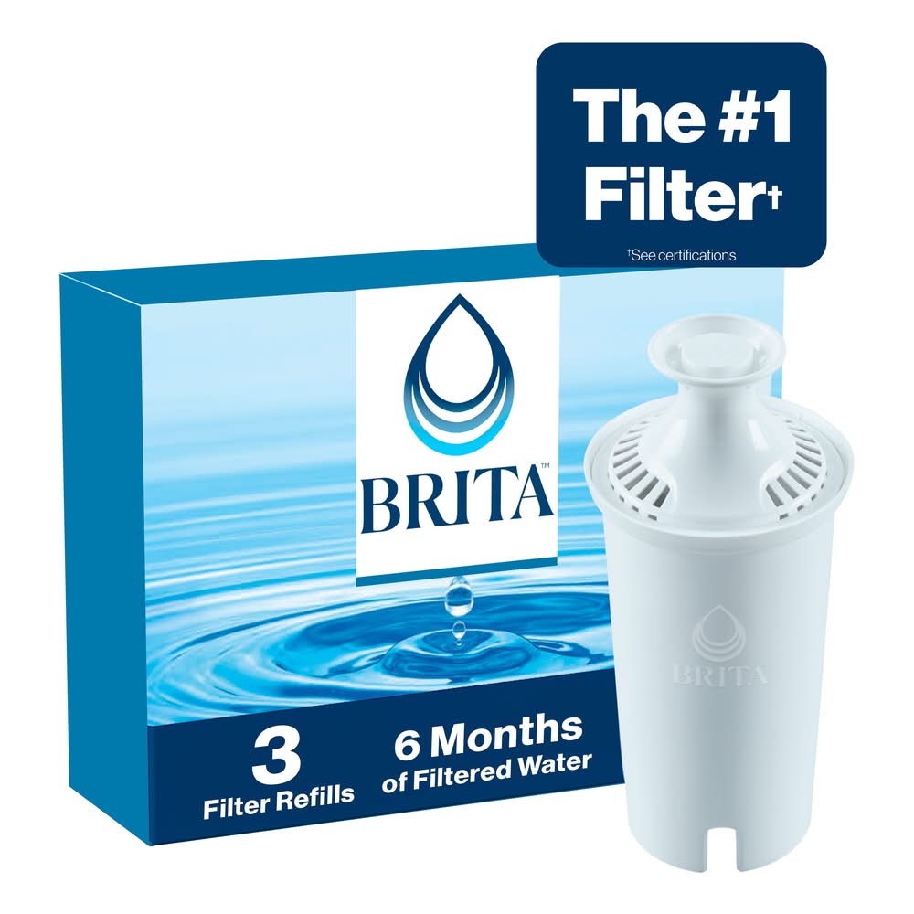 Brita Standard Pitcher 2-Months Replacement Filter 3 -Pack