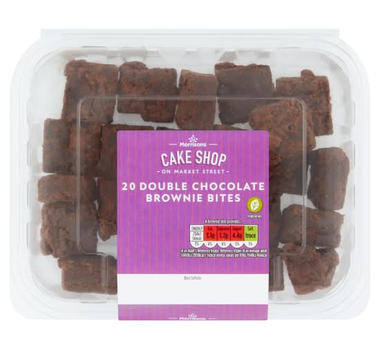 Morrisons Double Chocolate Brownie Bites (20 pack)