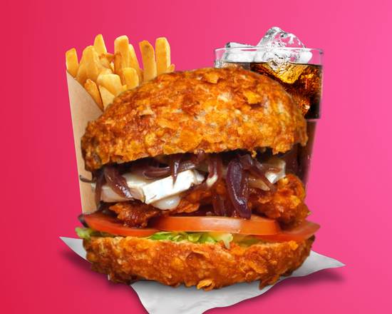 Chicken Chèvre Miel Fried Burger