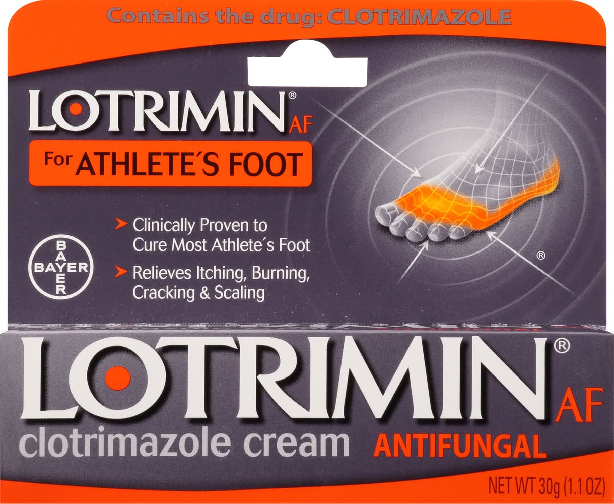 Lotrimin Antifungal Clotrimazole Athlete's Foot Cream (1.1 oz)