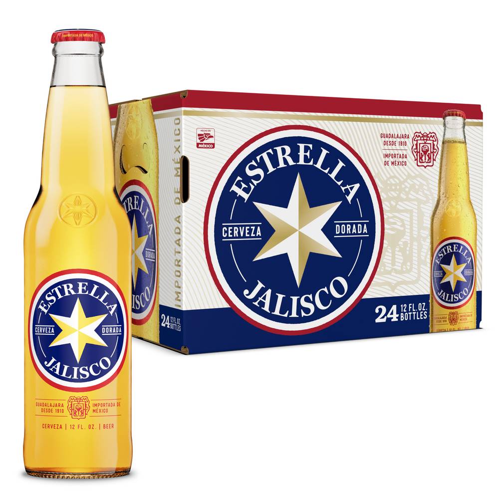 Estrella Jalisco Mexican Pale Lager Beer (24 x 12 fl oz)