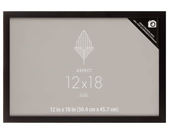 Aspect Black Narrow Frame By Studio Decor
