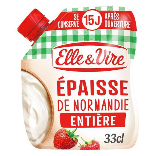 Elle & Vire - Crème entière épaisse de normandie (324g)