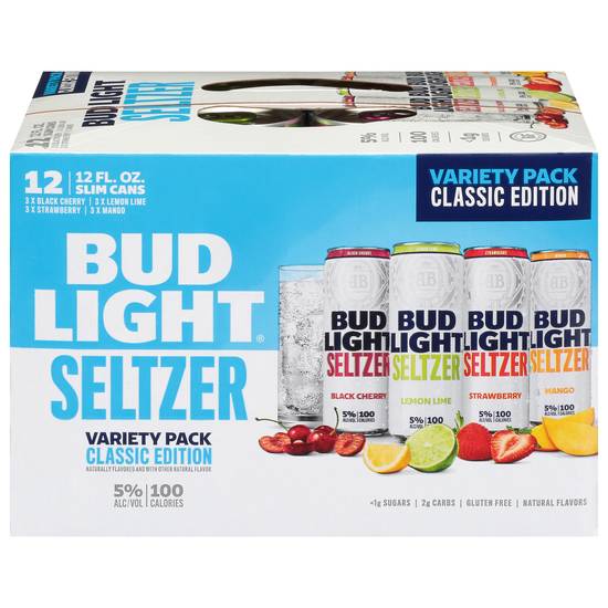 Bud Light Seltzer Classic Edition Variety pack (12 ct, 12 fl oz)