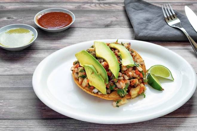 Tostada Shrimp Ceviche